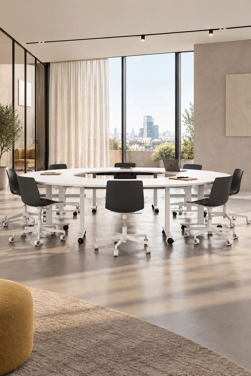 Pack Premium : Configuration circulaire Pop Folding – 4 tables