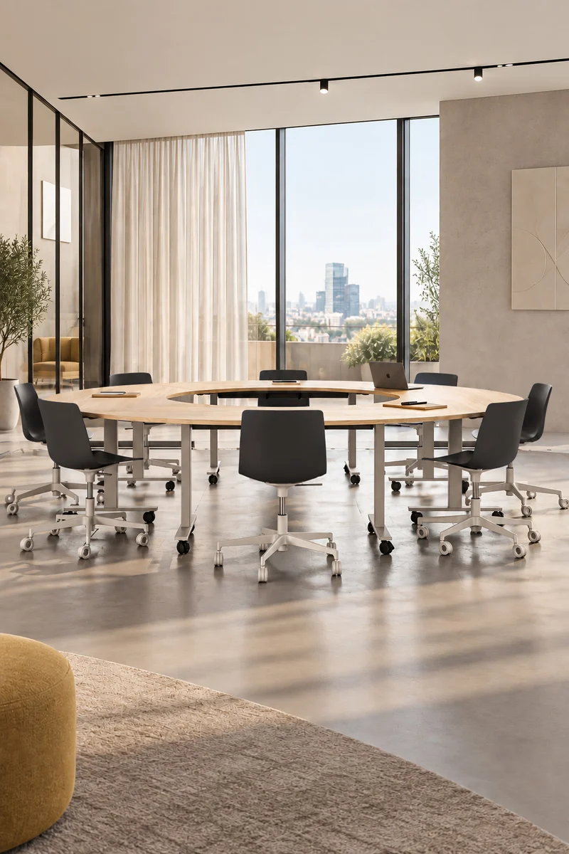 Pack Premium : Configuration circulaire Pop Folding – 4 tables
