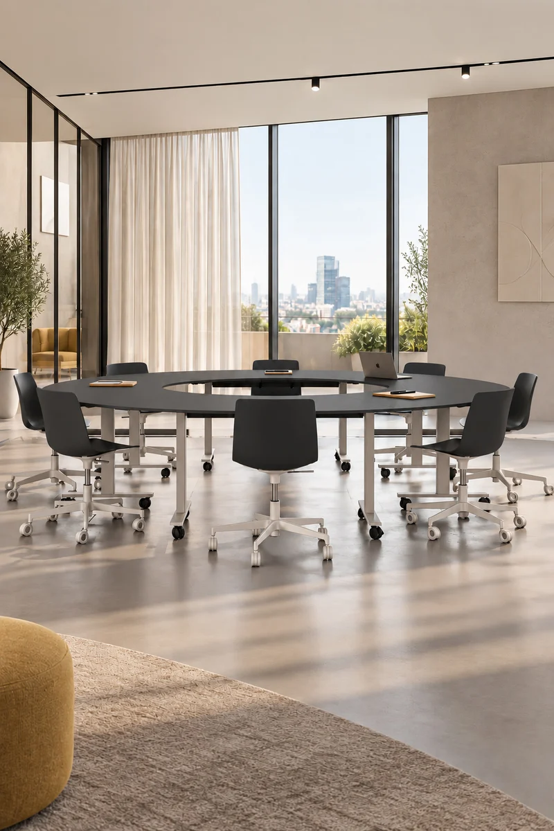 Pack Premium : Configuration circulaire Pop Folding – 4 tables