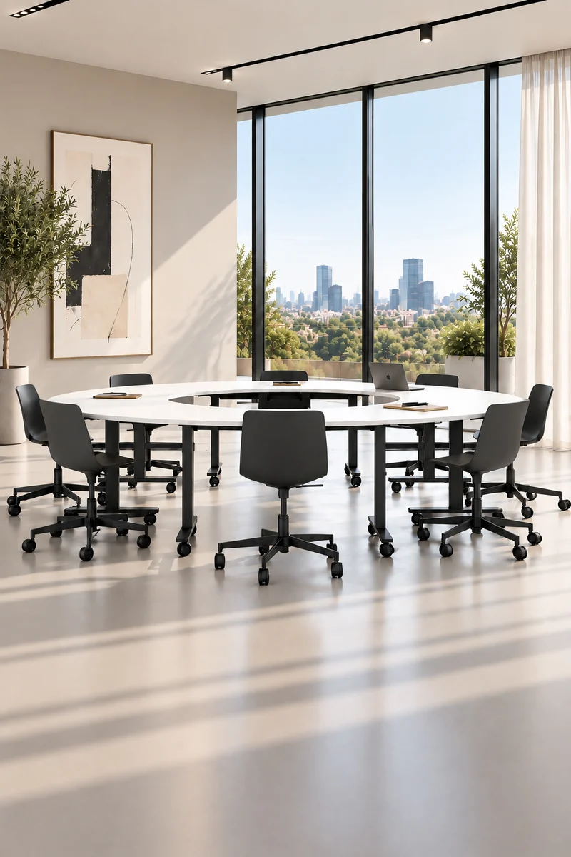 Pack Premium : Configuration circulaire Pop Folding – 4 tables