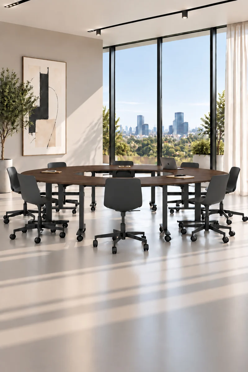 Pack Premium : Configuration circulaire Pop Folding – 4 tables