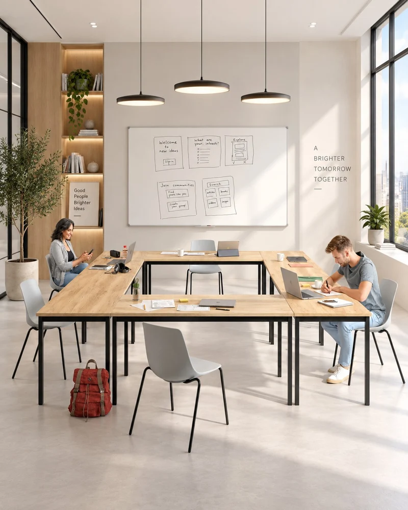 Table de réunion Rencontre modulable