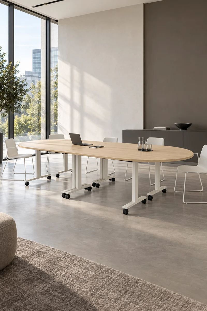 Pack Premium : Configuration 4 tables abattantes d’angle Pop Folding