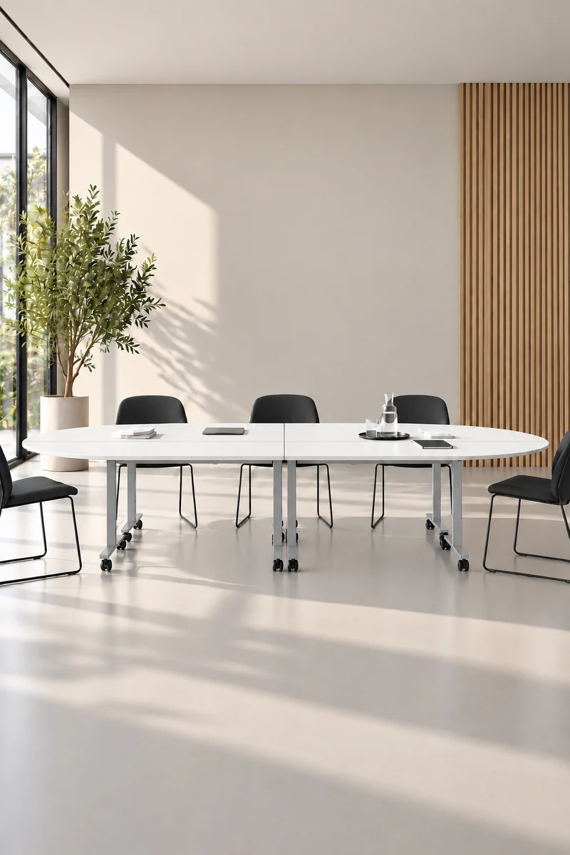 Pack Premium : Configuration 4 tables abattantes d’angle Pop Folding