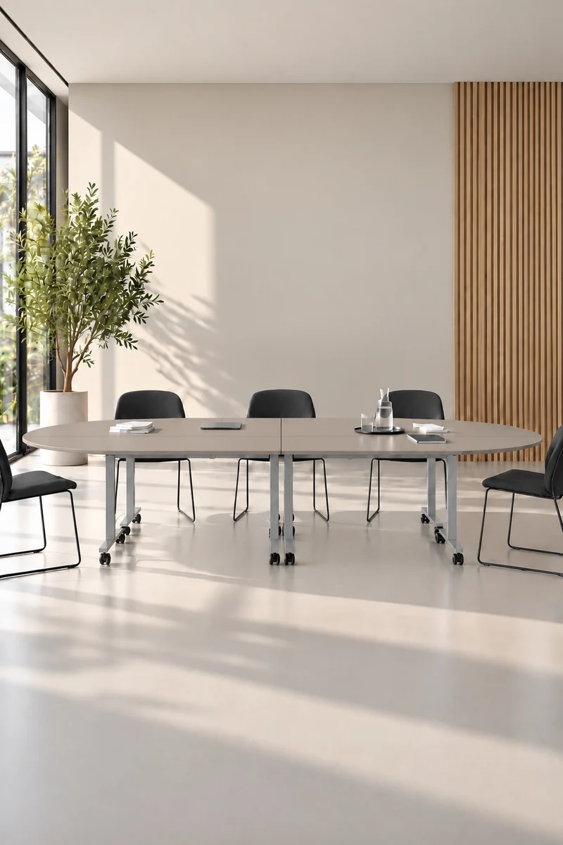 Pack Premium : Configuration 4 tables abattantes d’angle Pop Folding