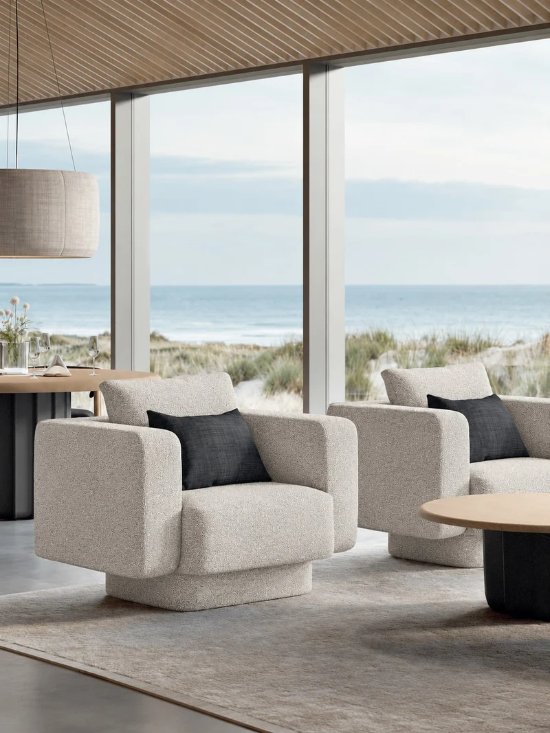 Canapé et fauteuil Sabree Frezza – Design Monica Armani