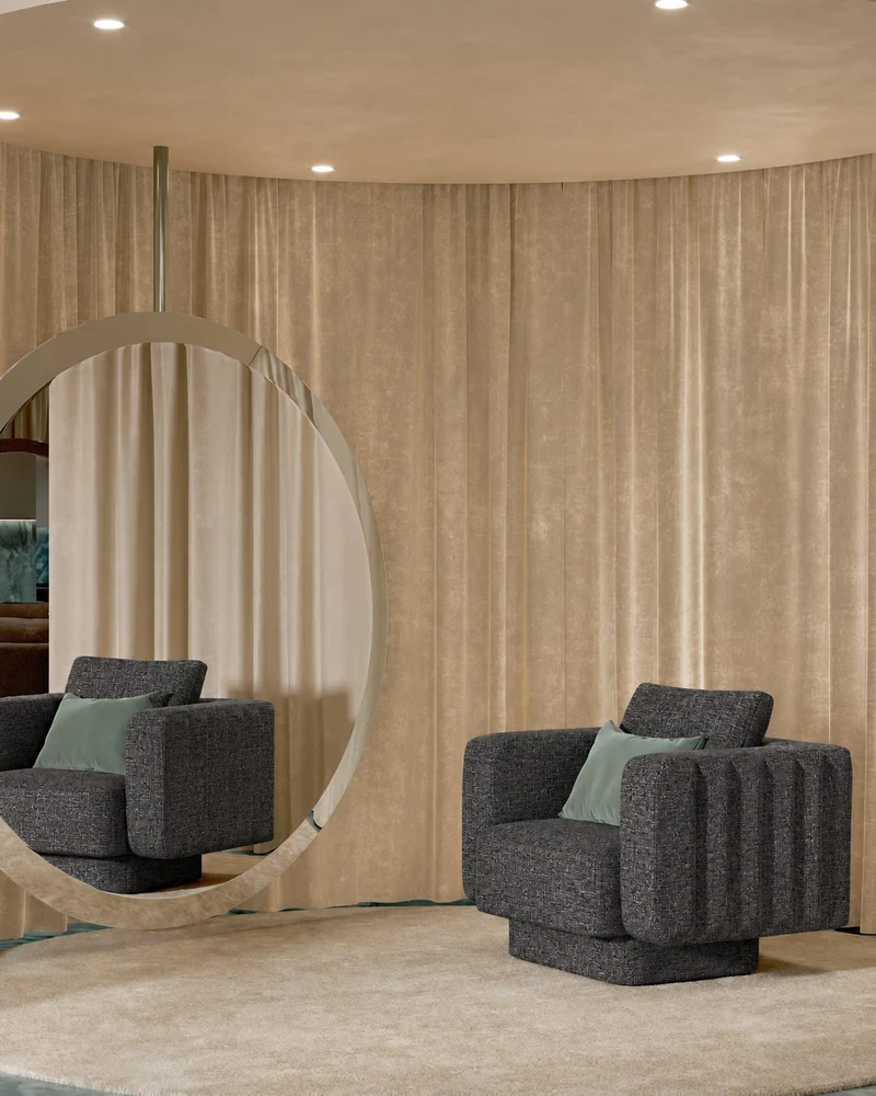 Canapé et fauteuil Sabree Frezza – Design Monica Armani