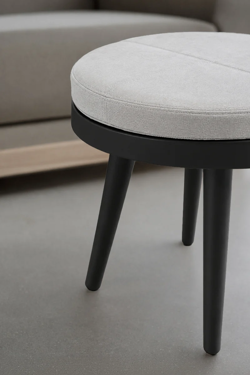 Table basse pouf Alma - Diamètre 46 cm
