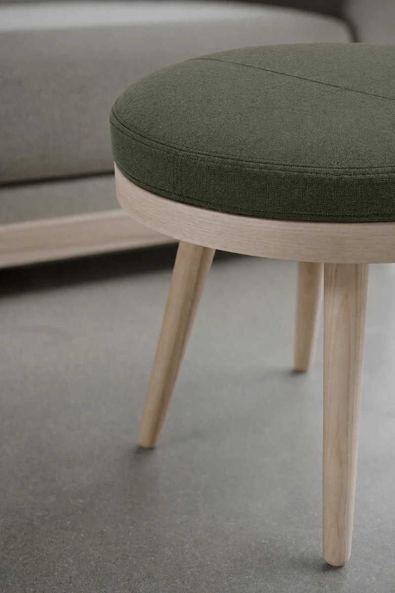 Table basse pouf Alma - Diamètre 46 cm