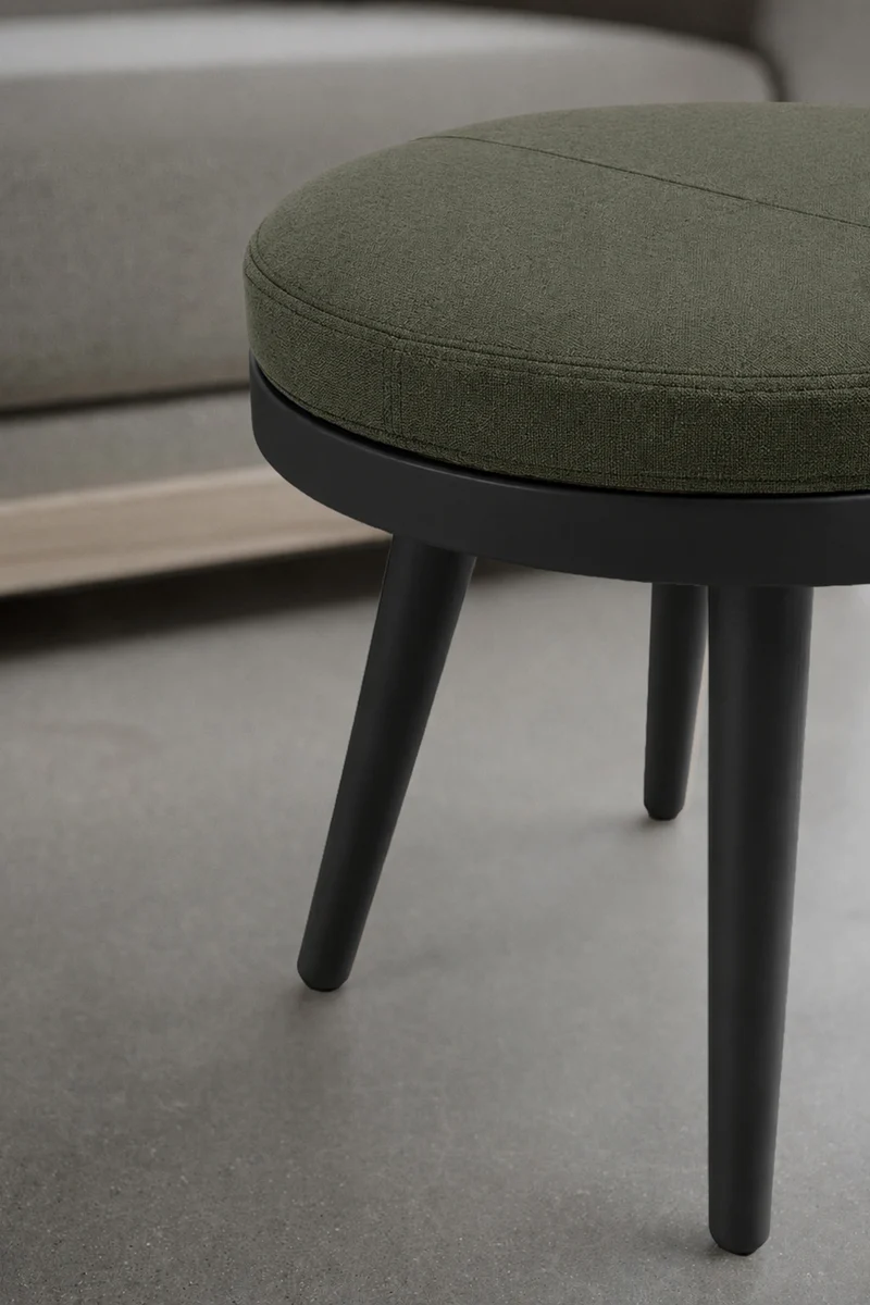 Table basse pouf Alma - Diamètre 46 cm