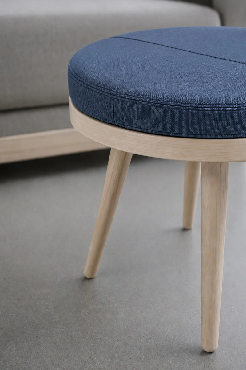 Table basse pouf Alma - Diamètre 46 cm