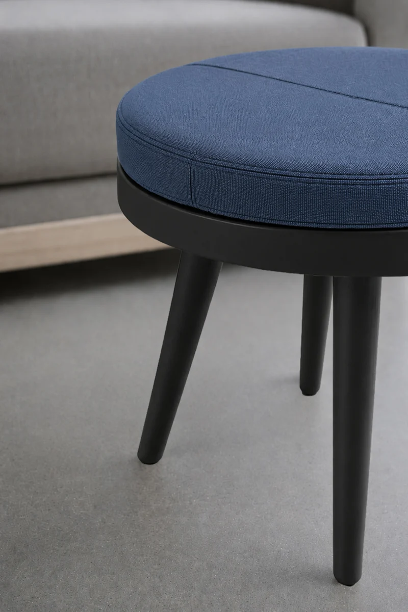 Table basse pouf Alma - Diamètre 46 cm