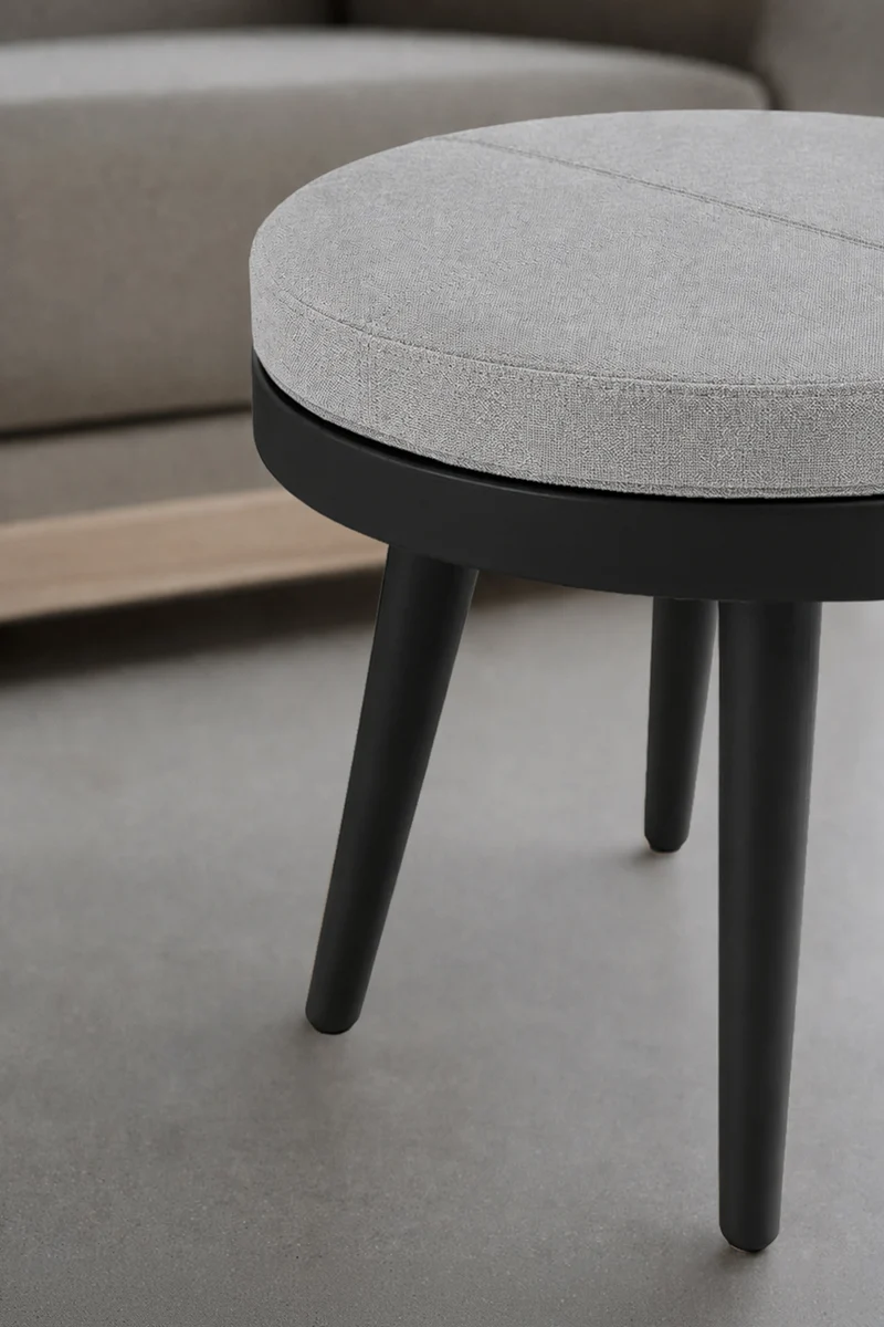 Table basse pouf Alma - Diamètre 46 cm