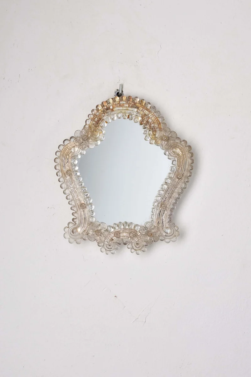 12 Vintage Venetian Murano Glass Mirrors