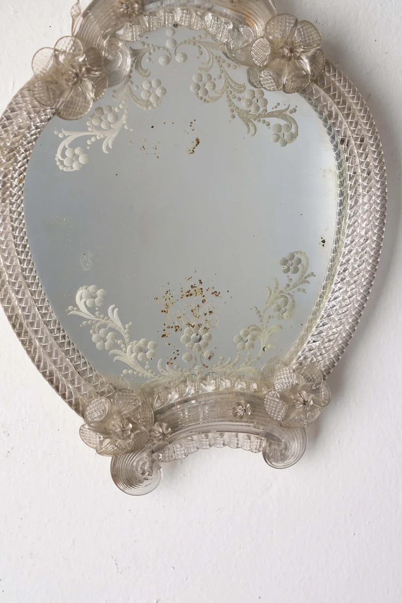 12 Vintage Venetian Murano Glass Mirrors
