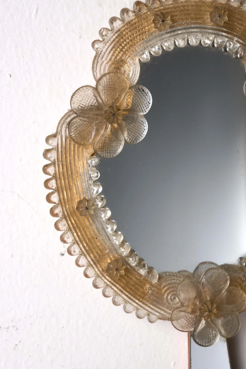 12 Vintage Venetian Murano Glass Mirrors