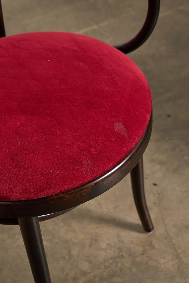 Eight Thonet Style Bentwood Armchairs
