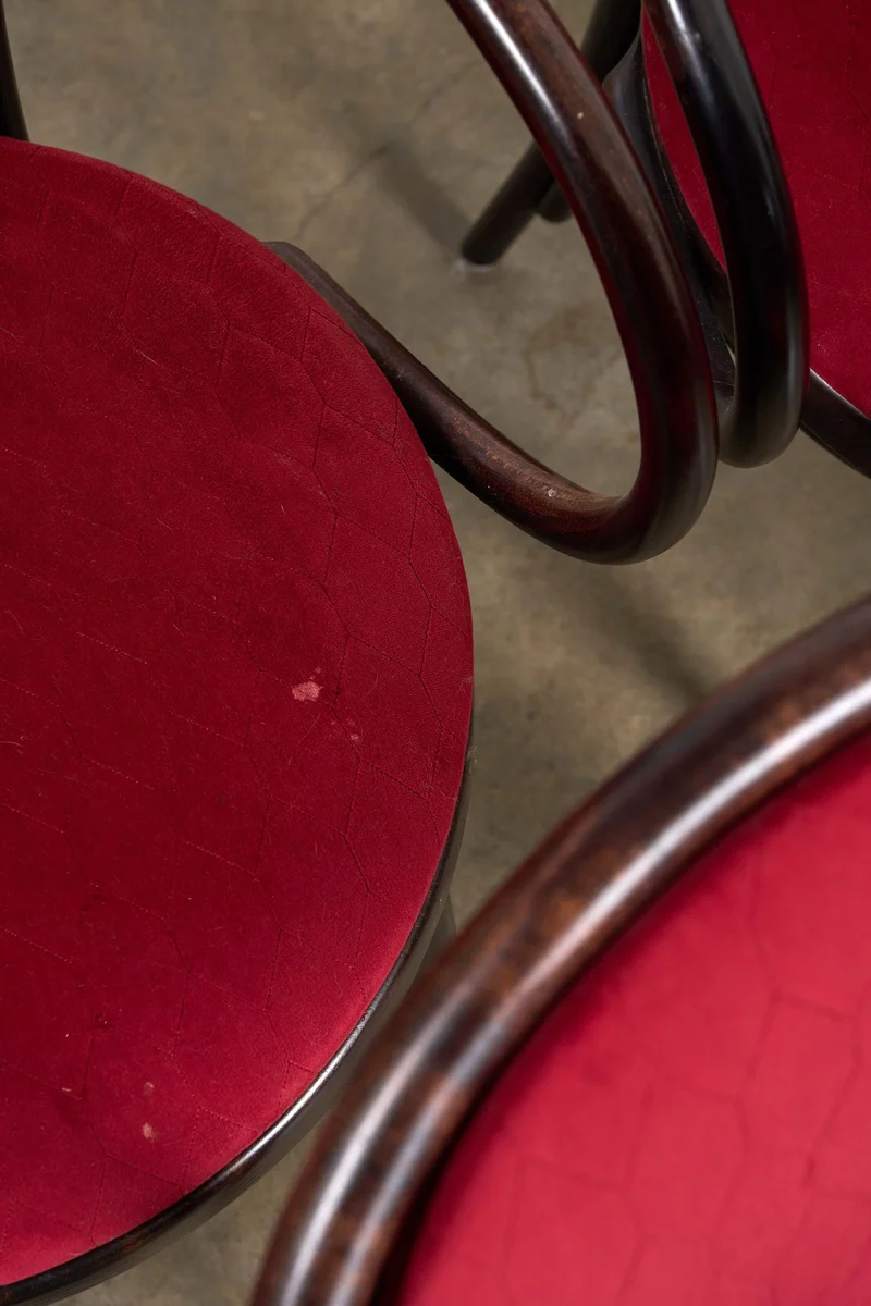 Eight Thonet Style Bentwood Armchairs