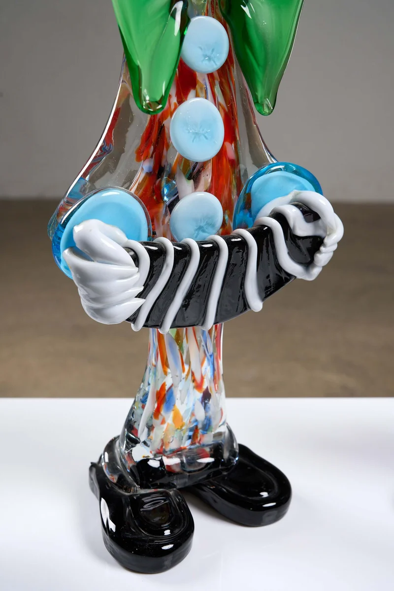 Lot of Five Murano Glass Clown Figurines
