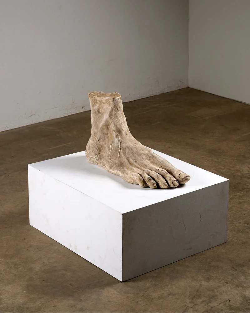 Extra Large Plaster Foot Sculpture
