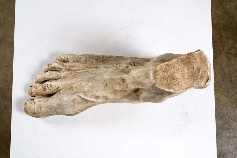 Extra Large Plaster Foot Sculpture