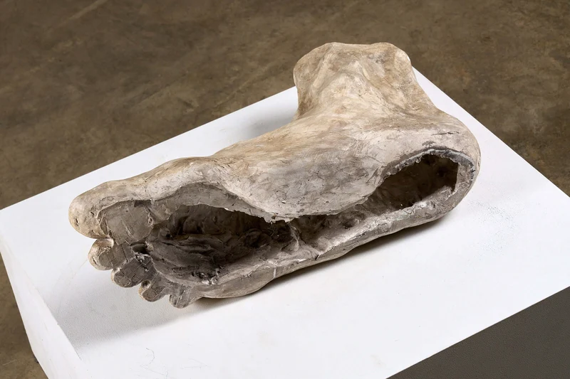 Extra Large Plaster Foot Sculpture