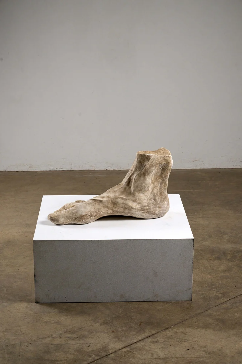 Extra Large Plaster Foot Sculpture
