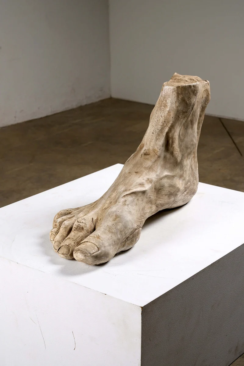 Extra Large Plaster Foot Sculpture