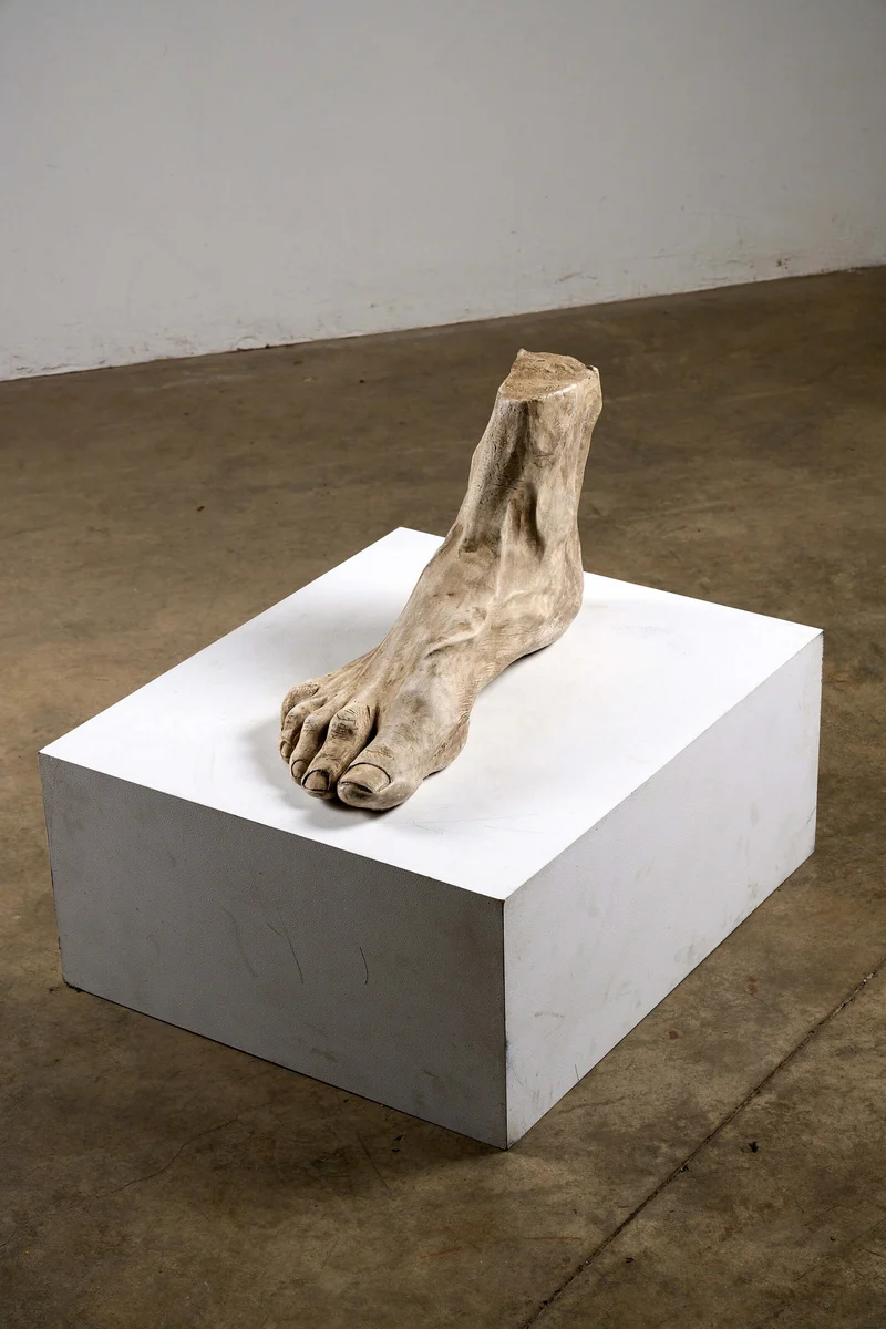Extra Large Plaster Foot Sculpture