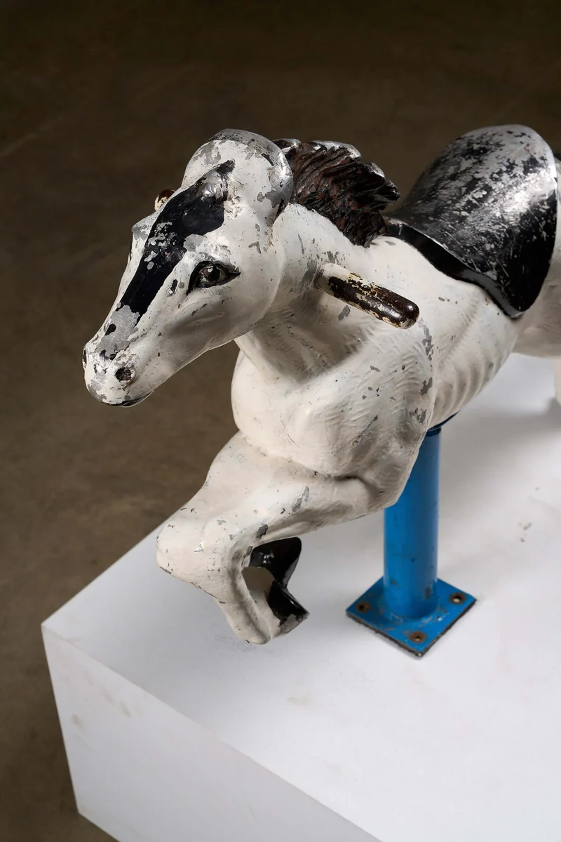 Cast Aluminum Carousel Horse Figure