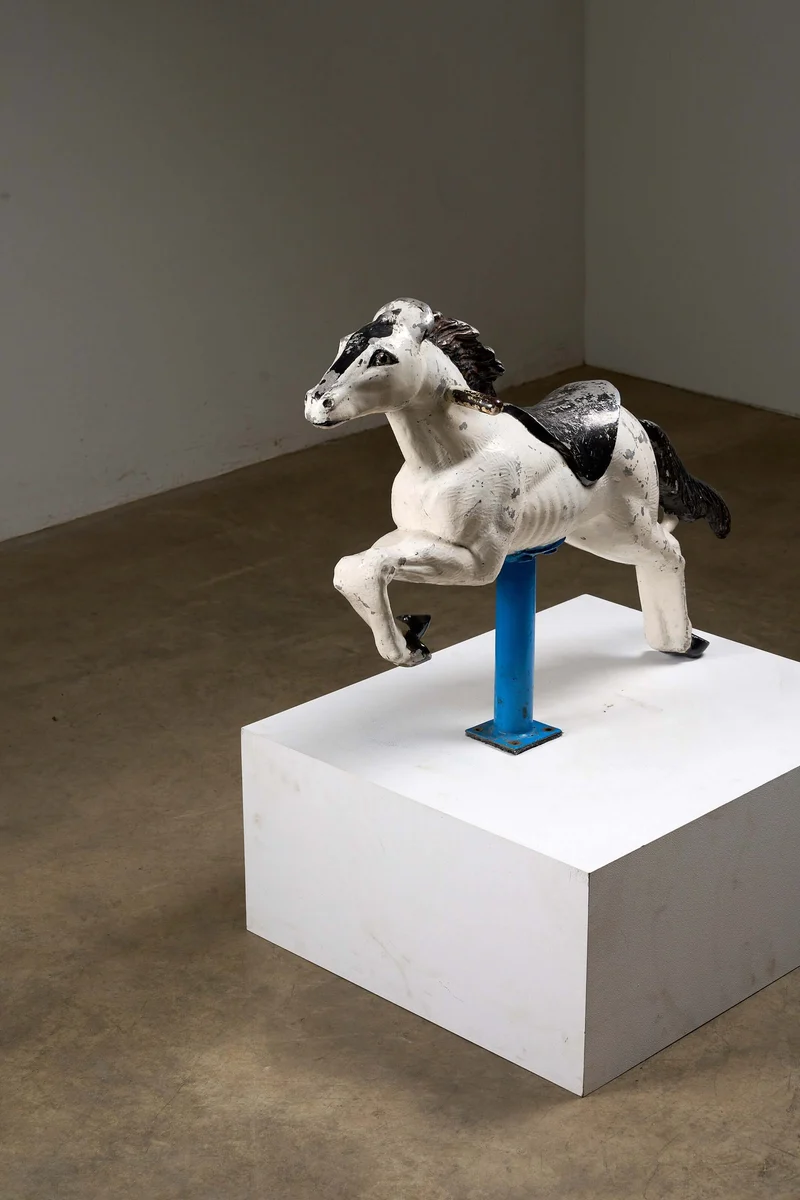 Cast Aluminum Carousel Horse Figure