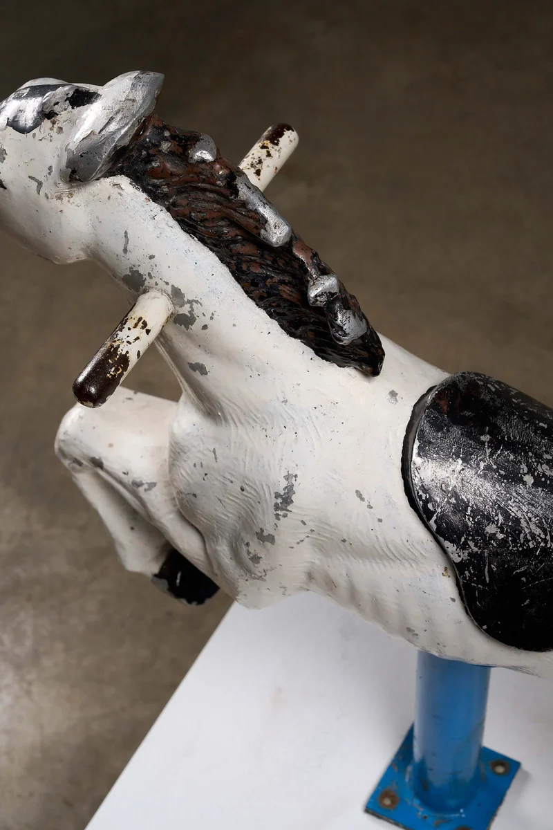Cast Aluminum Carousel Horse Figure