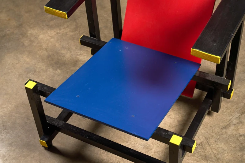 Reproduction of the Gerrit Rietveld Red and Blue Chair