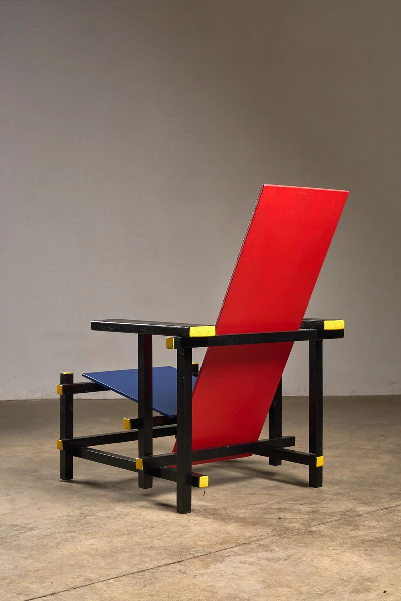 Reproduction of the Gerrit Rietveld Red and Blue Chair