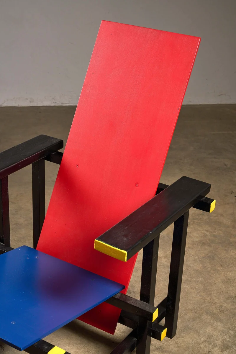 Reproduction of the Gerrit Rietveld Red and Blue Chair