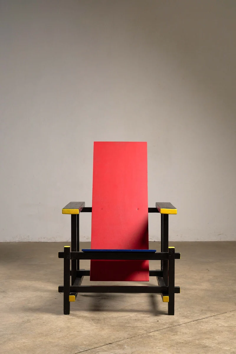 Reproduction of the Gerrit Rietveld Red and Blue Chair
