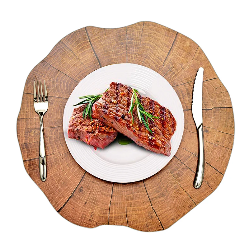 Set de Table PVC Plastique Motif Bois