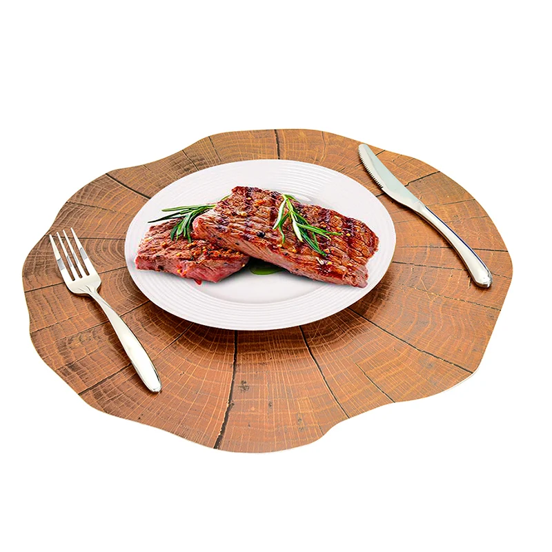 Set de Table PVC Plastique Motif Bois