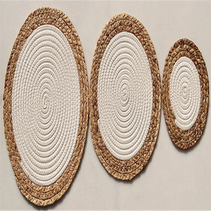 Set de Table en Osier Jaune (1 Pièce Taille au choix)
