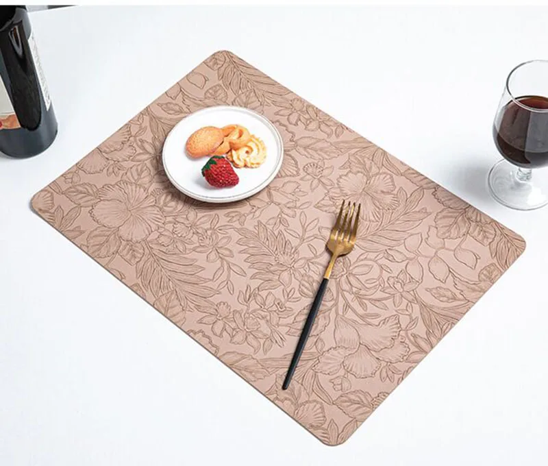 Set de Table Plastifié Gris