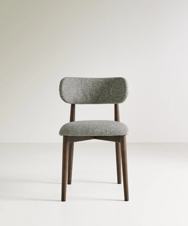 Silla de Comedor en Madera y Tapizada Dean (Color Edition)