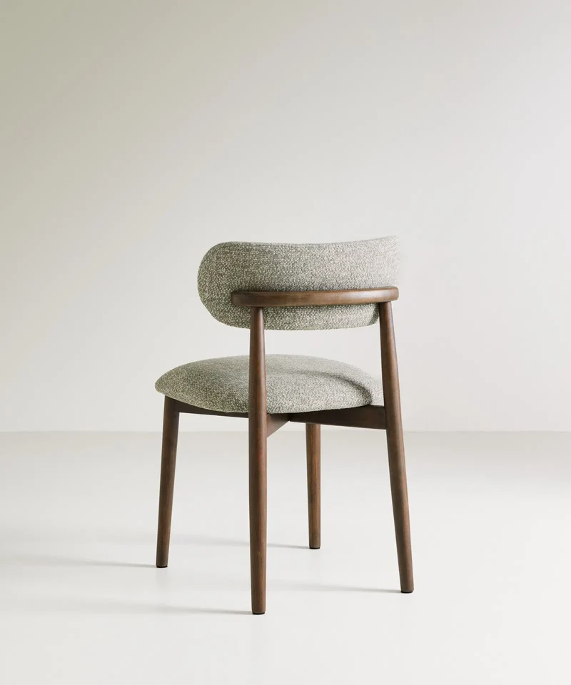 Silla de Comedor en Madera y Tapizada Dean (Color Edition)