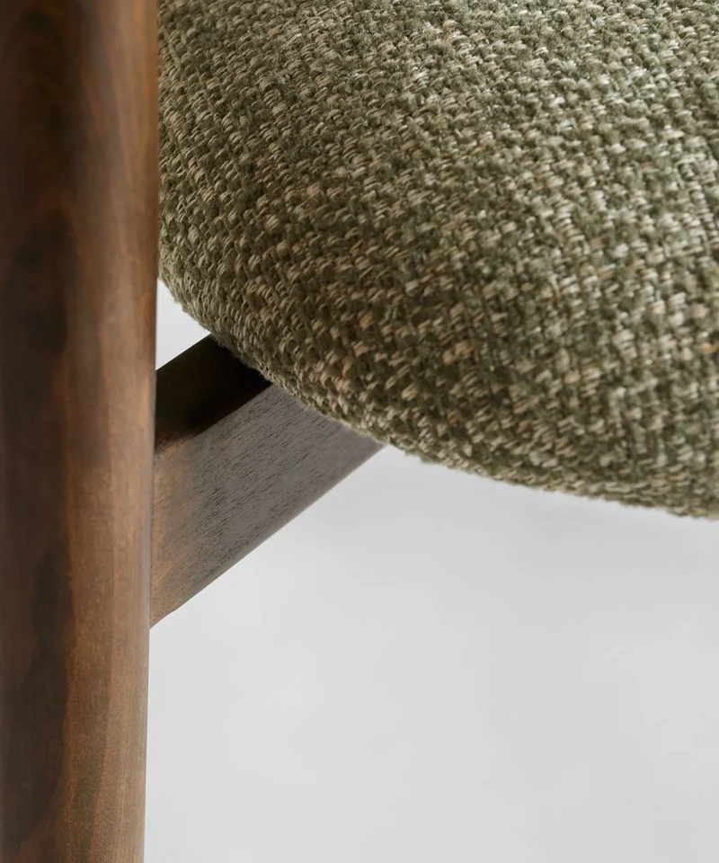 Silla de Comedor en Madera y Tapizada Dean (Color Edition)