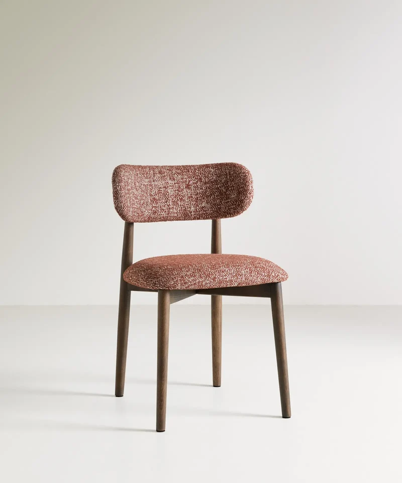 Silla de Comedor en Madera y Tapizada Dean (Color Edition)