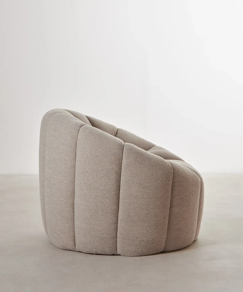 Sillón en Tela Boucle Cocoon