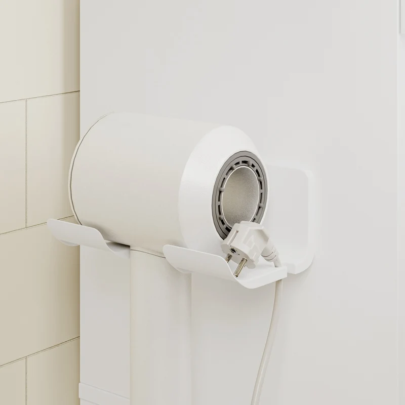 SoBuy BZR240-E-W Colonne de Salle de Bain Étroite avec Miroir et Éclairage – Prise Intégrée et Port USB-A, 2 Tiroirs – 30×30×180,5 cm, Blanc