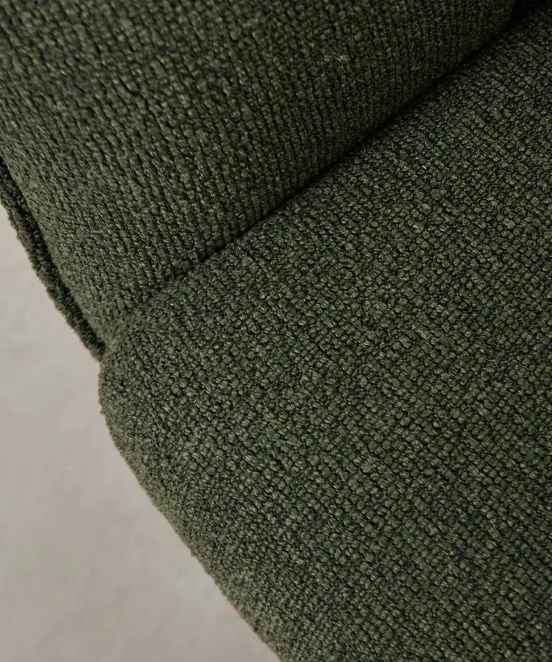 Sillón giratorio de tejido suave Alvar