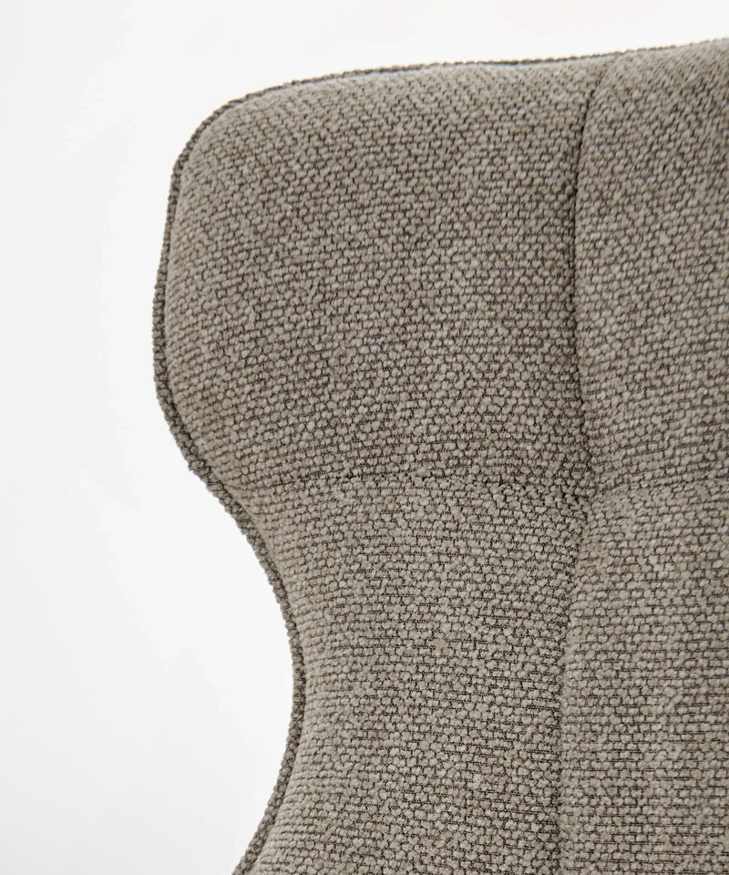 Sillón tapizado en tela bouclé Elsa