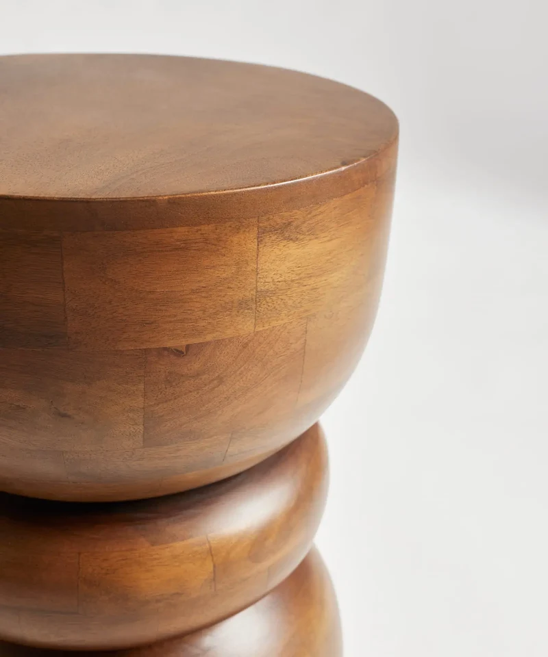 Mesa Auxiliar de Madera de Mango Sori
