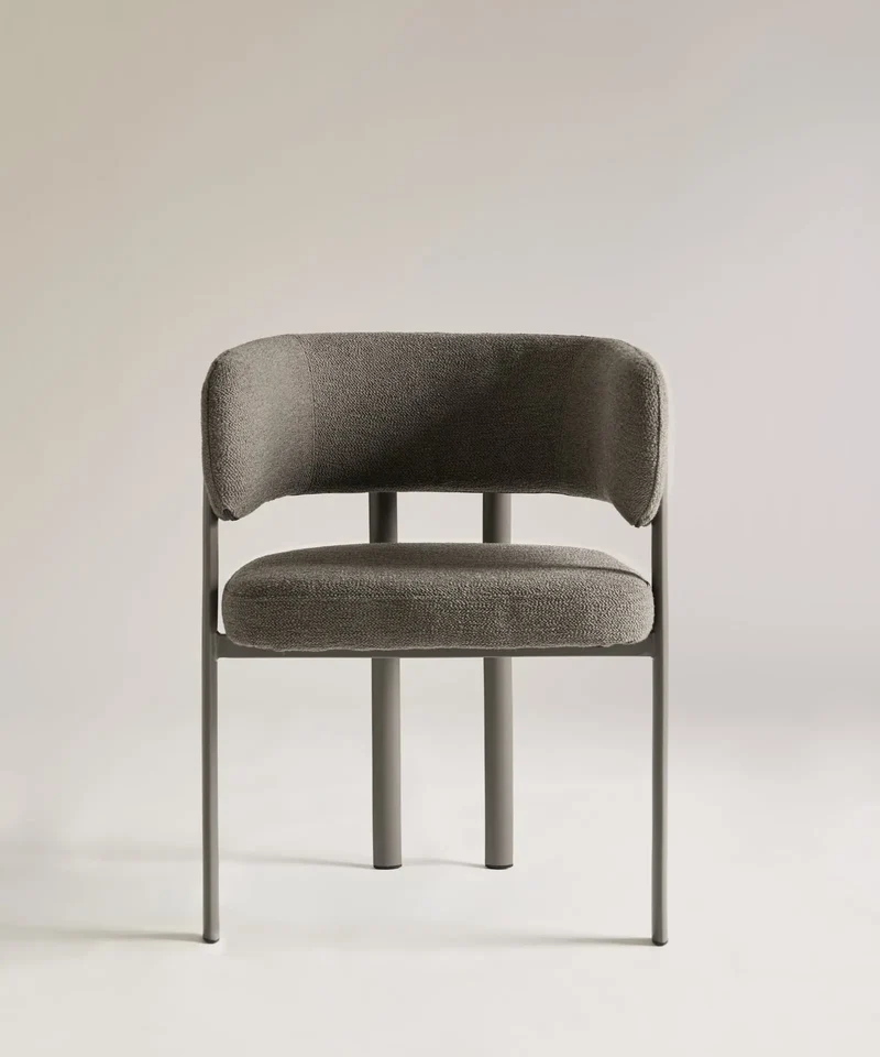 Silla de Comedor en Tela y Metal Robbie